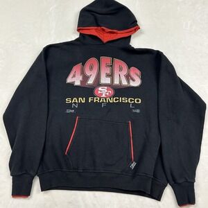 Salem Sportswear Hoodie Mens L Black San Francisco 49ers 1992 Vintage NFL
